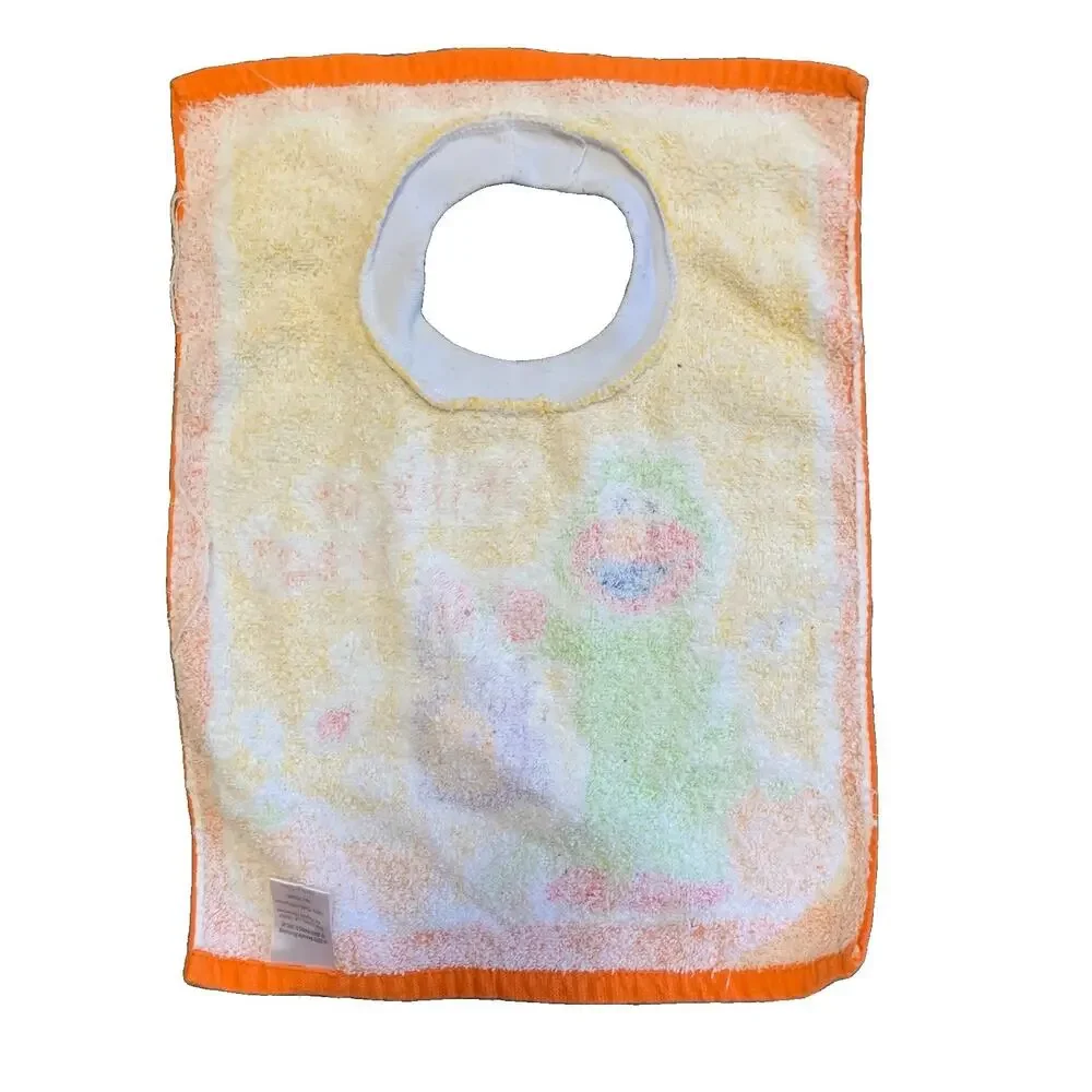 Sesame Street Elmo Terry Cloth Bib Vintage Halloween Pull Over Towel
